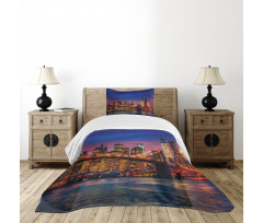 NYC with Neon Bedspread Set