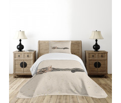 Lazt Sleepy Cat Bedspread Set