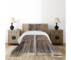 Old Wooden Warehouse Bedspread Set
