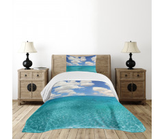 Tropical Island Beach Bedspread Set