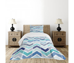 Seamless Doodle Style Bedspread Set