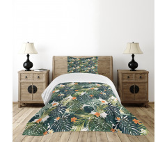 Botanic Tropic Leaves Bedspread Set