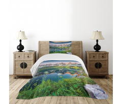 Austrian Alps Mountain Bedspread Set