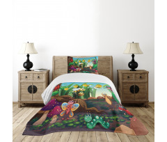 Butterfly Bee in Exotic Bedspread Set