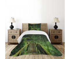 Tropical Thailand Forest Bedspread Set