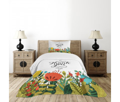 Hand Writing Thank You Bedspread Set