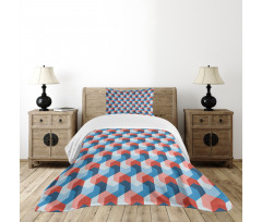 Mosaic Geometric Art Bedspread Set