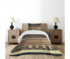 Retro 60s Music Style Bedspread Set