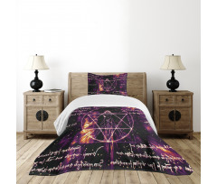 Vitruvian Man Occult Bedspread Set