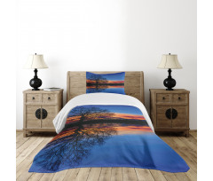 Night Scenery Bedspread Set