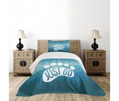 Mountains Graphic Bedspread Set