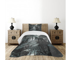 Moon View in Scary Dark Bedspread Set