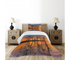 Sunset by Lake View Bedspread Set