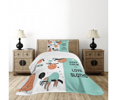 American Sloth Tribe Bedspread Set