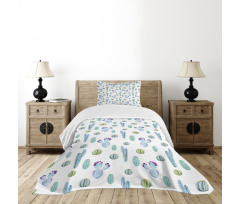 Botanic Desert Flowers Bedspread Set