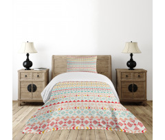 Boho Stripes and Shapes Bedspread Set