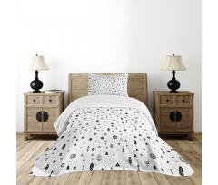 Aztec Geometric Design Bedspread Set