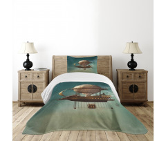 Surreal Space Scenery Bedspread Set