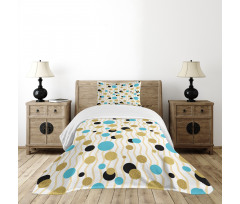 Trippy Geometric Round Bedspread Set