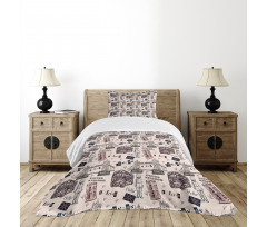 City UK Landmarks Bedspread Set