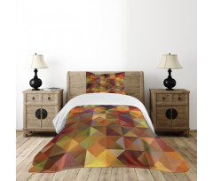 Grid Mosaic Geometric Bedspread Set