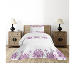 Romantic Lilac Garden Bedspread Set