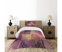 Modern Mandala Motif Bedspread Set