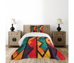 Geometric Modern Design Bedspread Set