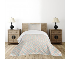 Pastel Color Motifs Bedspread Set