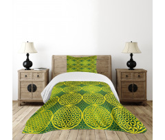 Vivid Flower of Life Bedspread Set