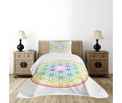 Radiant Flower of Life Bedspread Set