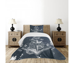 Knot Anchor Compass Bedspread Set