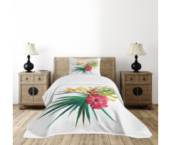 Wild Tropical Orchid Bedspread Set