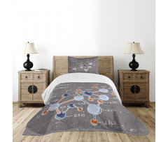 Formula Science Graphic Bedspread Set