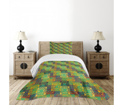 Folk Native Bedspread Set