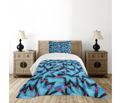 Trippy Neon Bedspread Set