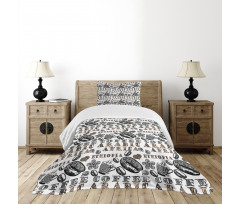 Coffee Beans Bedspread Set