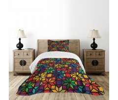 Window Glass Pattern Bedspread Set