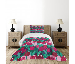 Abstract Tulips Flowers Bedspread Set