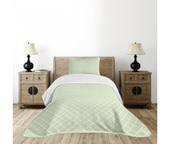 Swirls Squares Ornate Bedspread Set