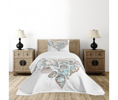 Scallop Starfish Whelk Bedspread Set