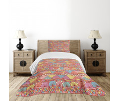 Colorful Art Bedspread Set