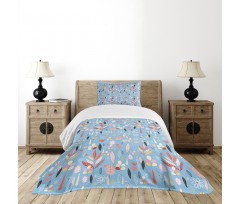 Autumn Leaves Garden Bedspread Set