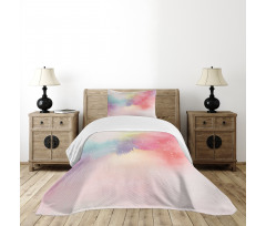 Abstract Digital Paint Bedspread Set