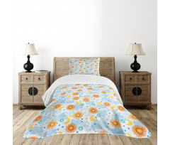 Celestial Elements Tile Bedspread Set