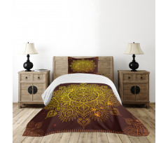 Oriental Snowflake Art Bedspread Set