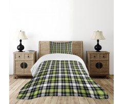 Vertical Square Lines Bedspread Set