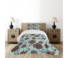 Flower Ornaments Retro Bedspread Set