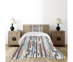 Various Color Stripes Bedspread Set