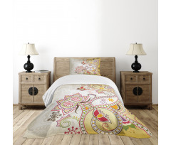 Flower Ornaments Bedspread Set